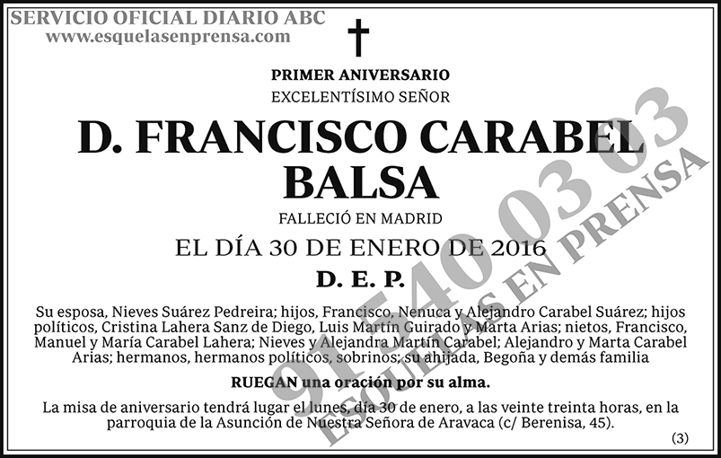 Francisco Carabel Balsa